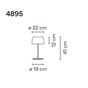 Warm 4895 Table Lamp