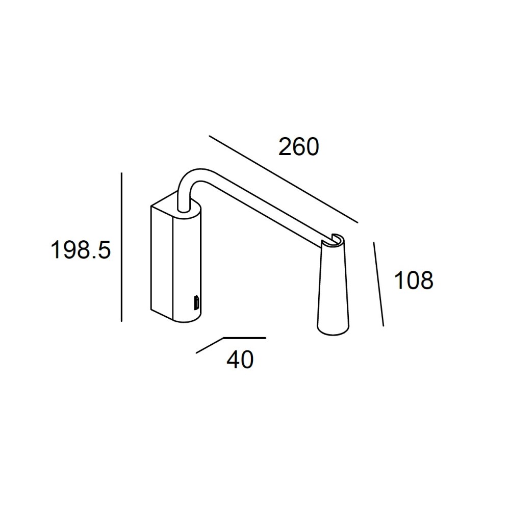 Gamma Extend Wall Light