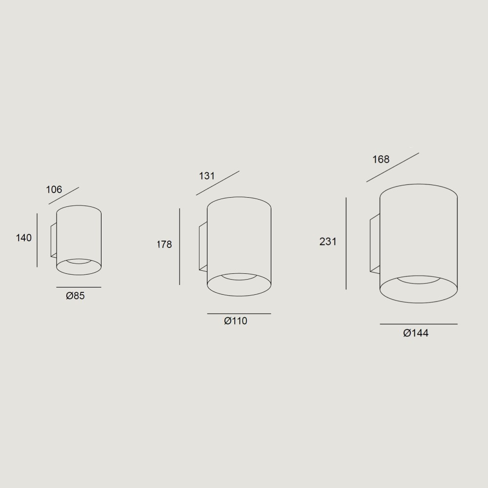 Cosmos Single Emission Outdoor Wall Light