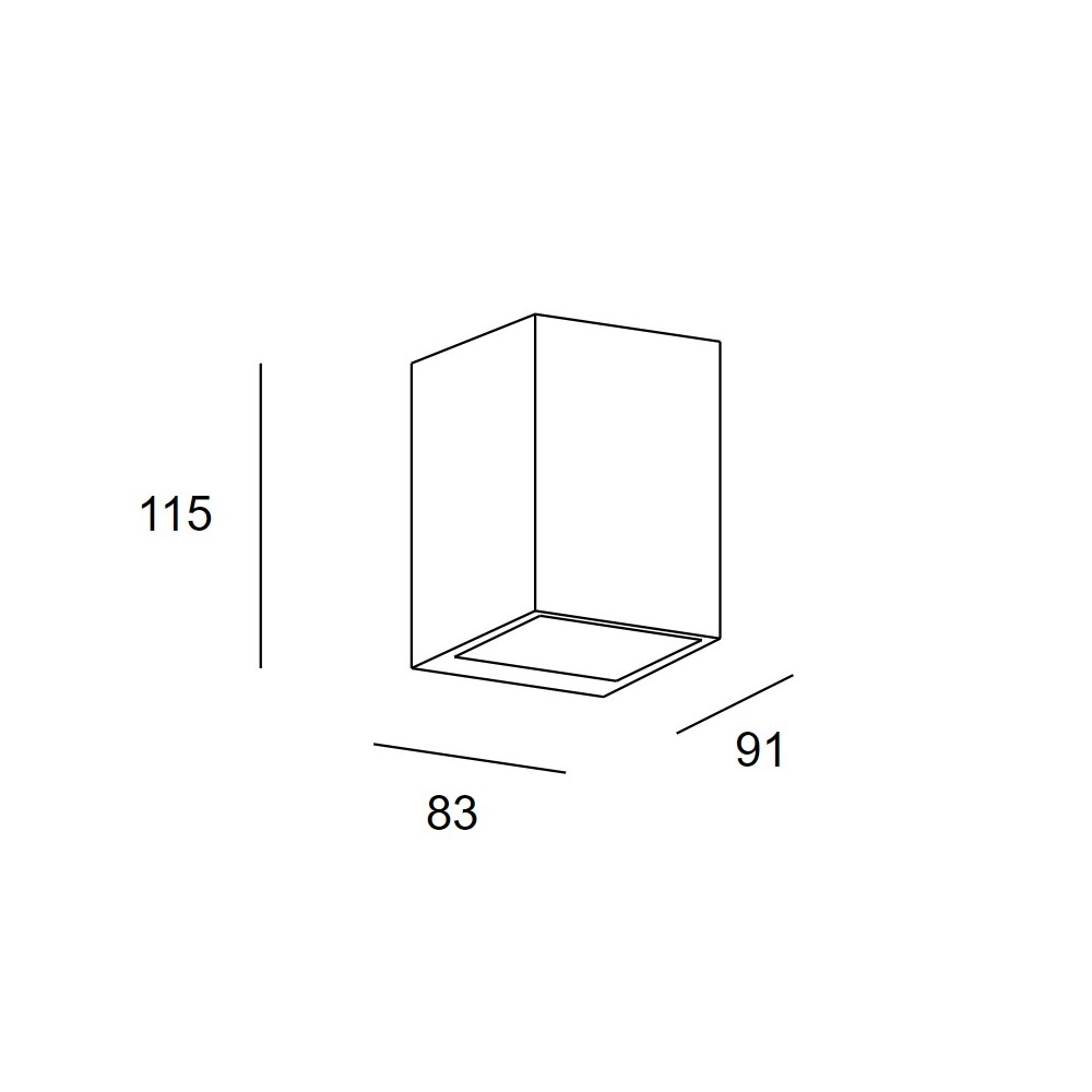 Afrodita GU10 Single Emission Outdoor Wall Light