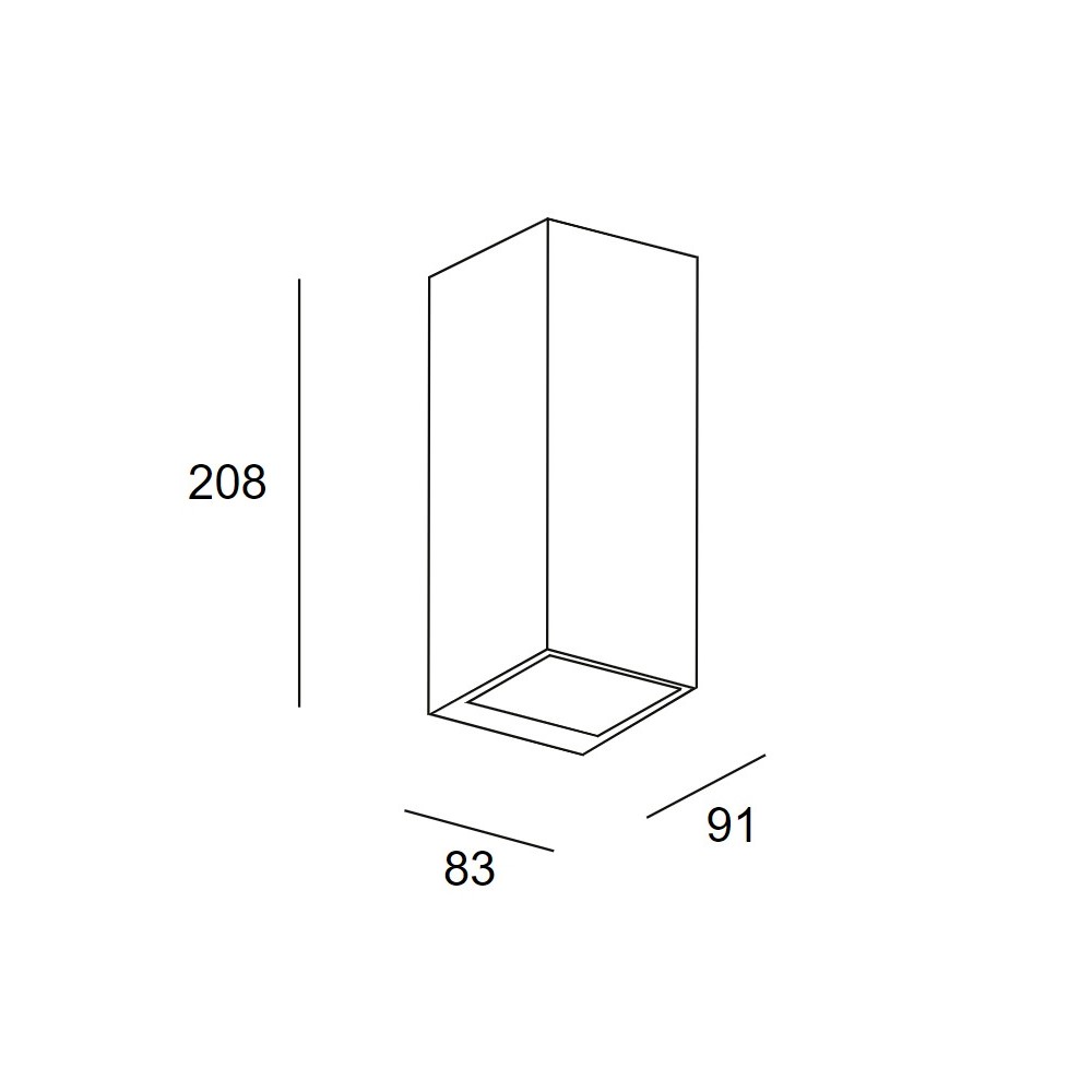 Afrodita GU10 Double Emission Outdoor Wall Light