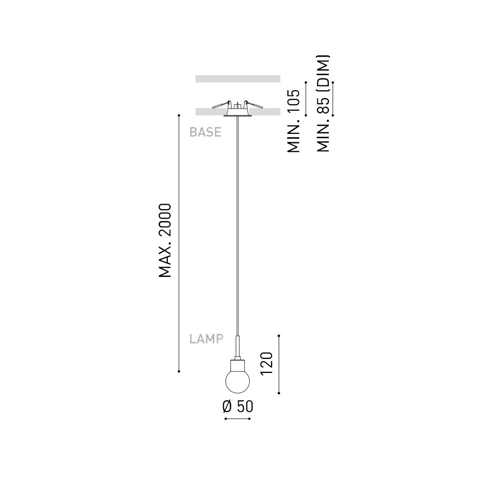 Alaska Suspension Lamp