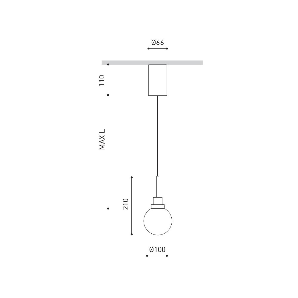 Alaska Big Suspension Lamp