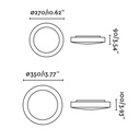 Logos Ceiling and Wall Light