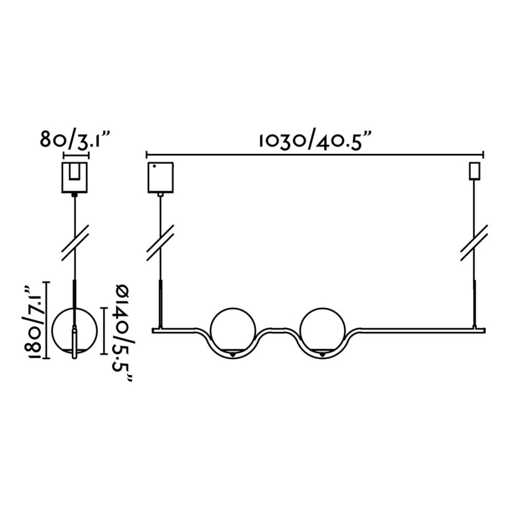 Le Vita Suspension Lamp