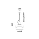 ROOMOR CABLE SUSP 1.3 PAR16 B-K 6.0m cable