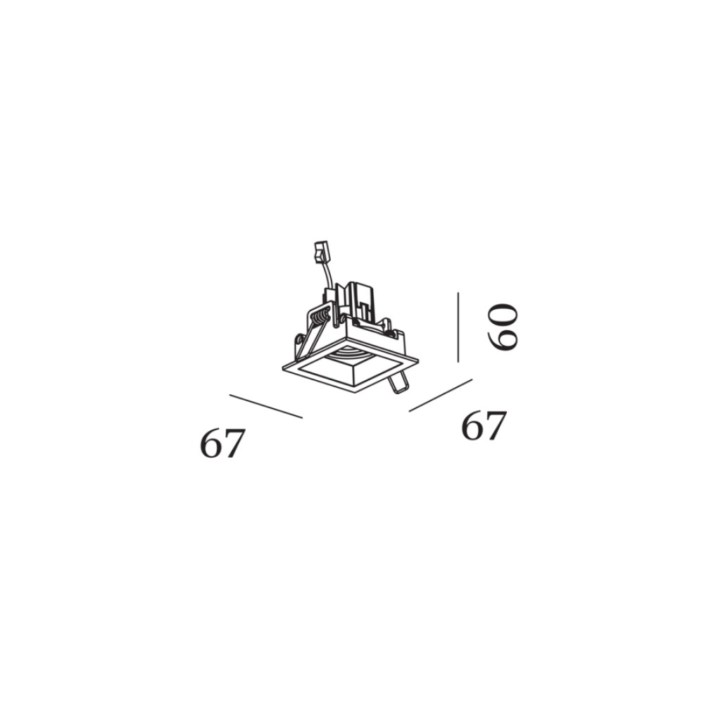 Plano Petit 1.0 Recessed Ceiling Light