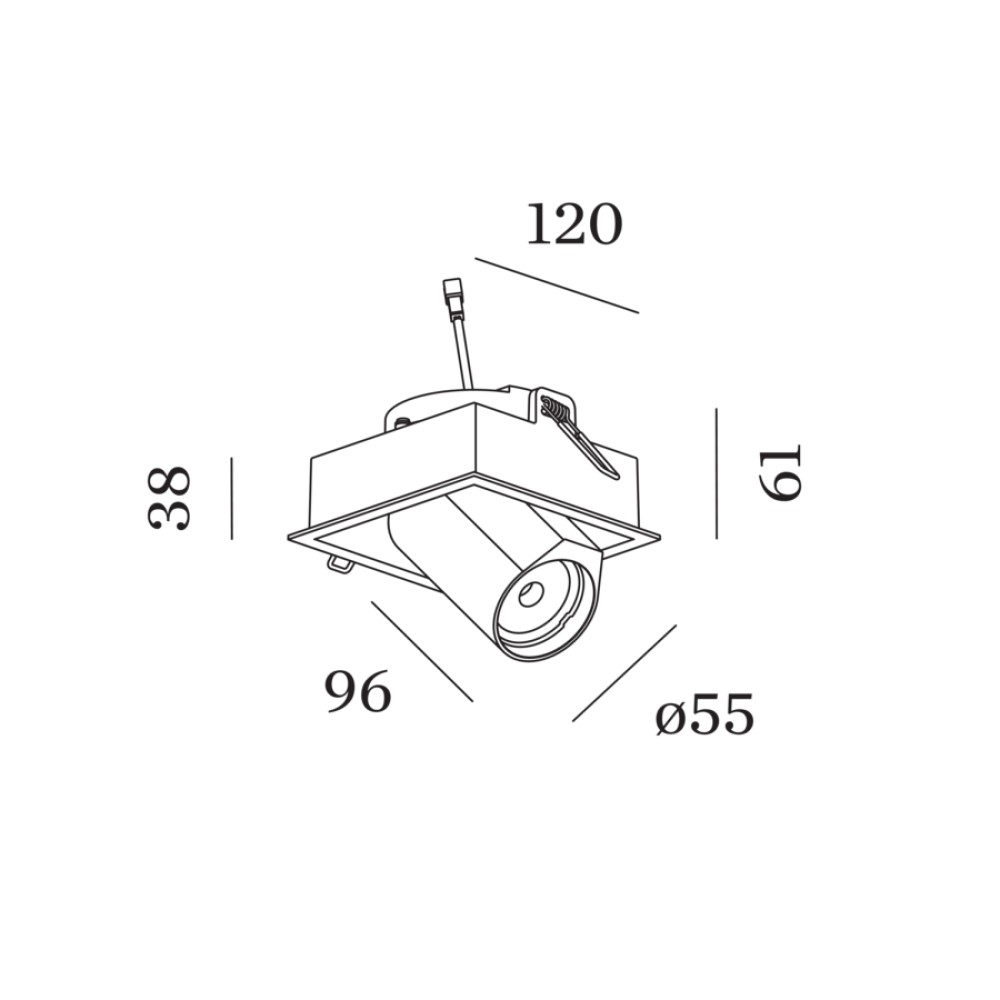 Bliek Square LED Recessed Ceiling Light