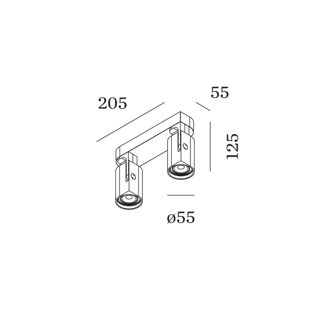 Sqube 2.0 PAR16 Ceiling Light