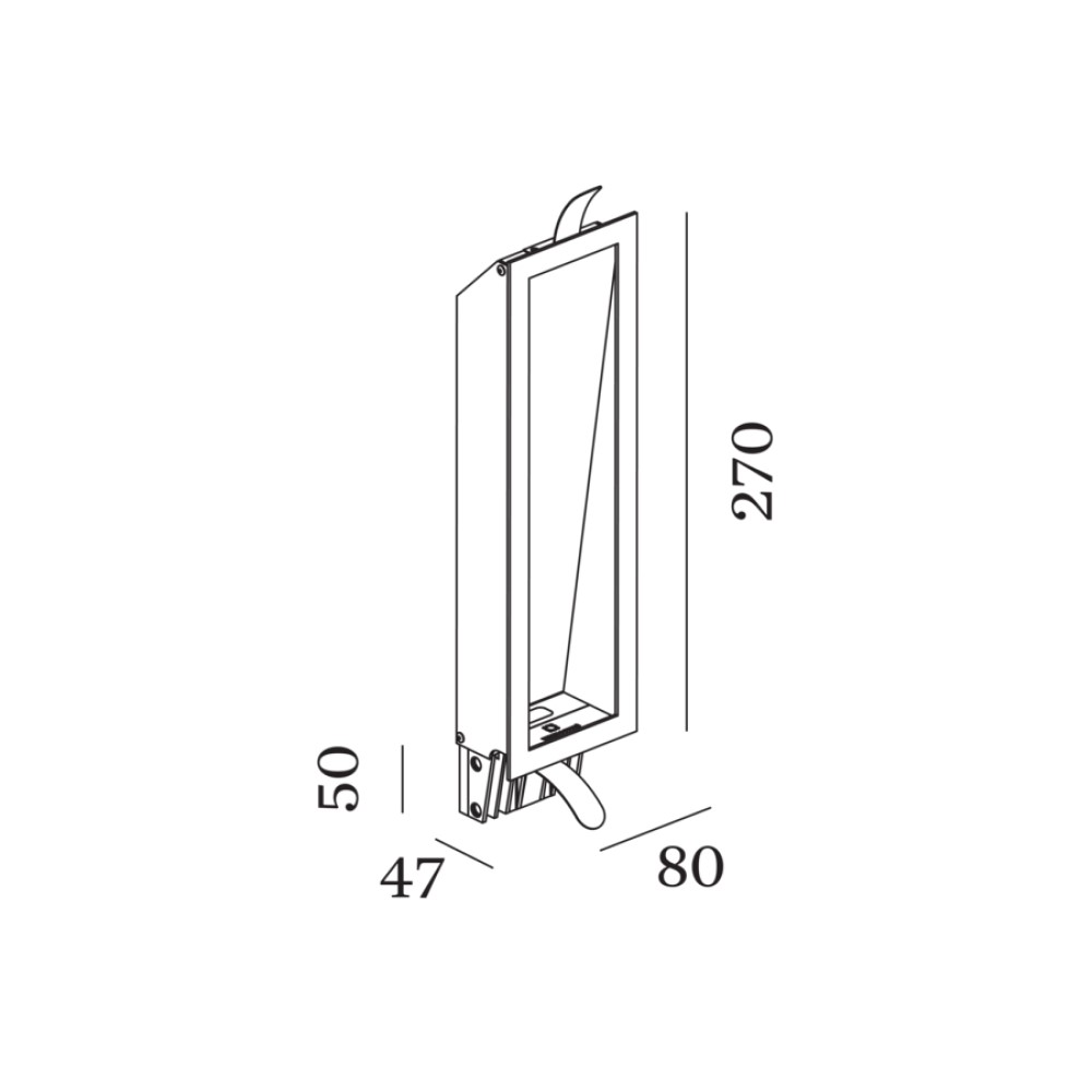 Themis 2.7 Recessed Wall Light