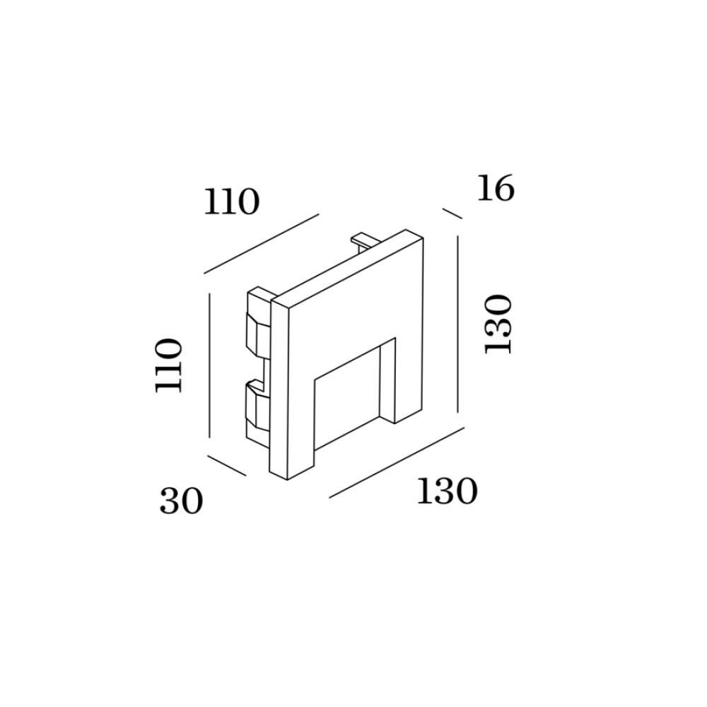 Reto 1.3 Outdoor Recessed Wall Light