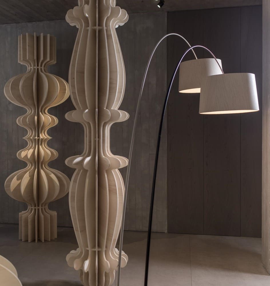 Twiggy Elle Wood LED Floor Lamp