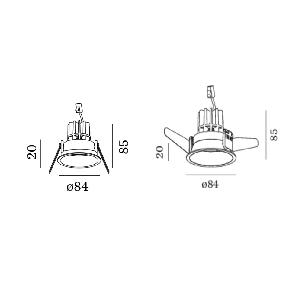 Deep LED Recessed Ceiling Light