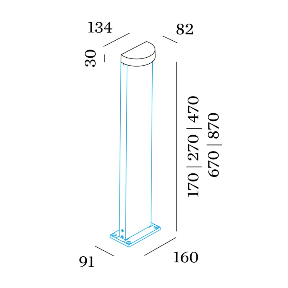 Palos Round 1.0 Bollard