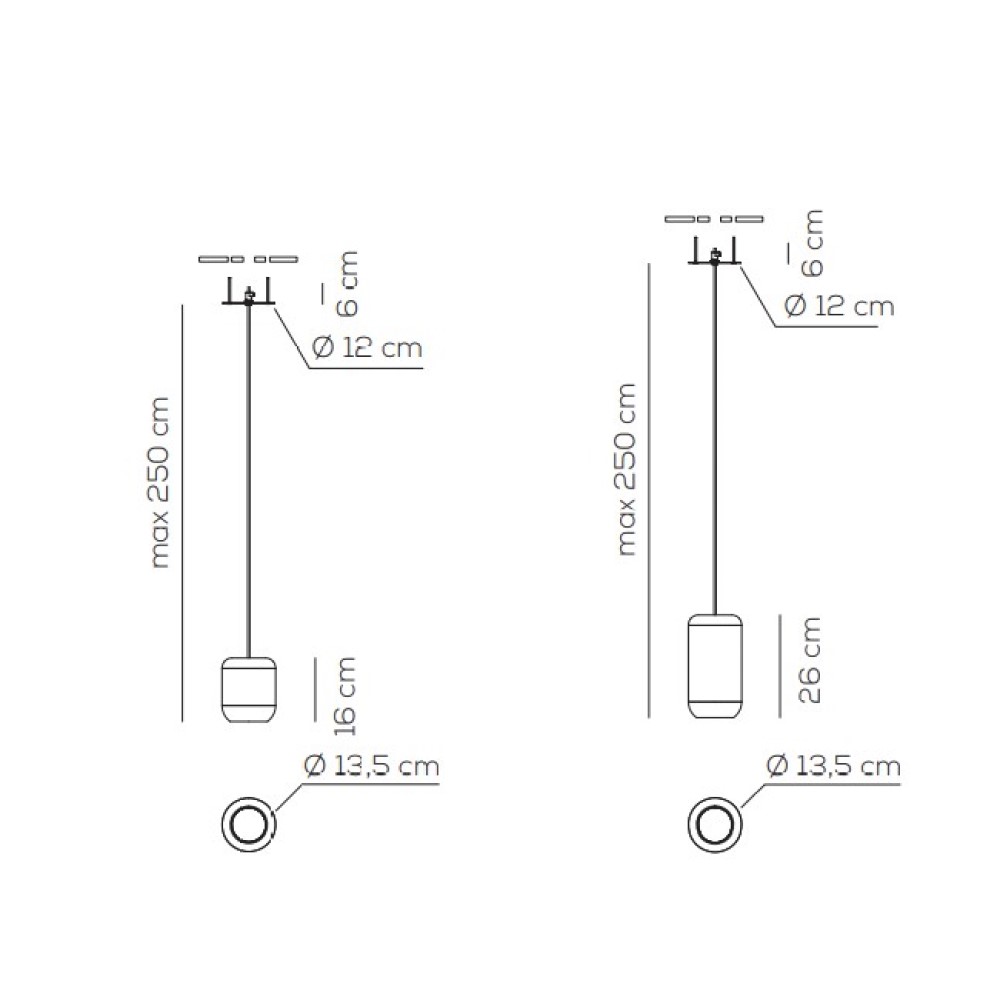 Urban Recessed Suspension Lamp