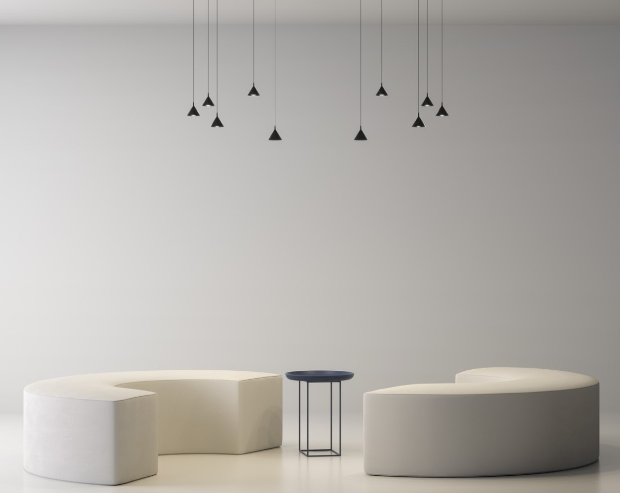 Jewel Mono Recessed Suspension Lamp