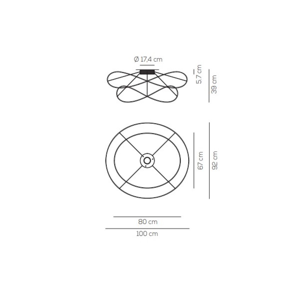 Hoops 2 Ceiling Light