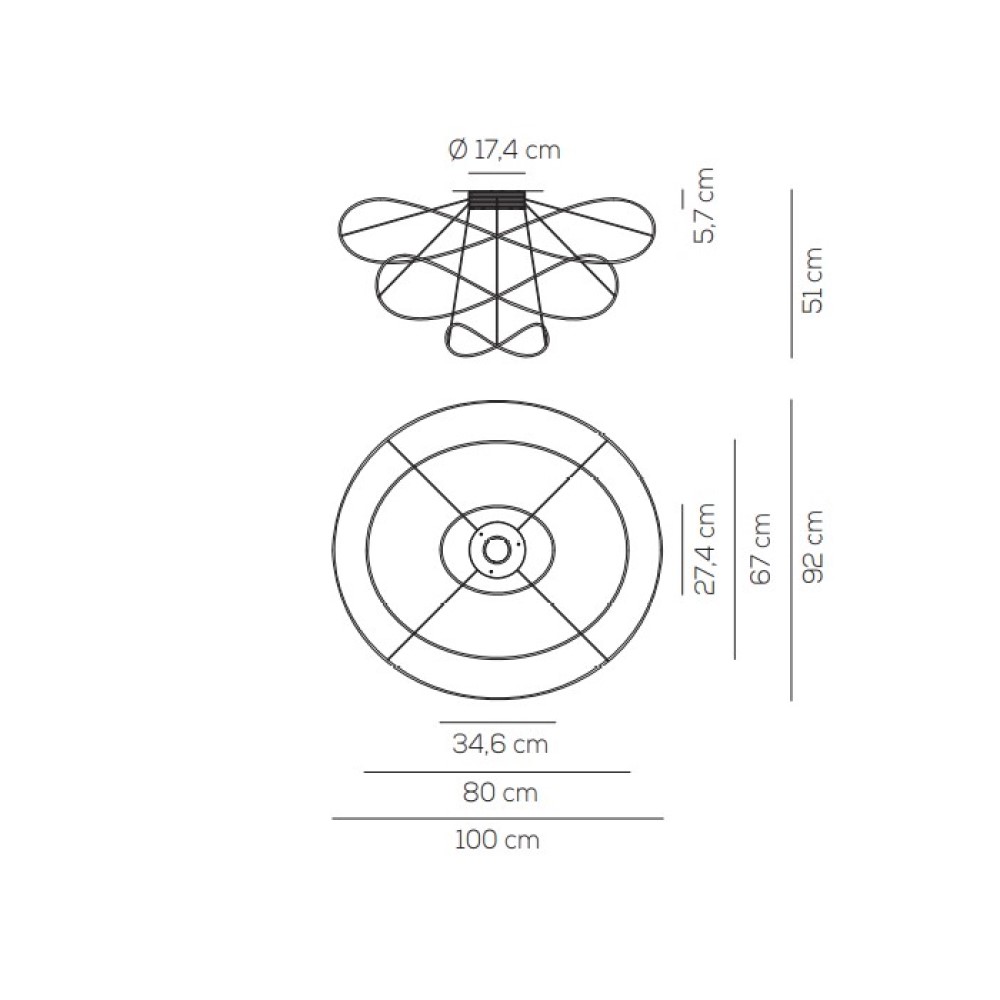 Hoops 3 Ceiling Light