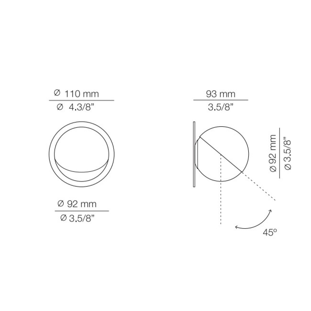 Alfi A-3740A1R Recessed Wall Light