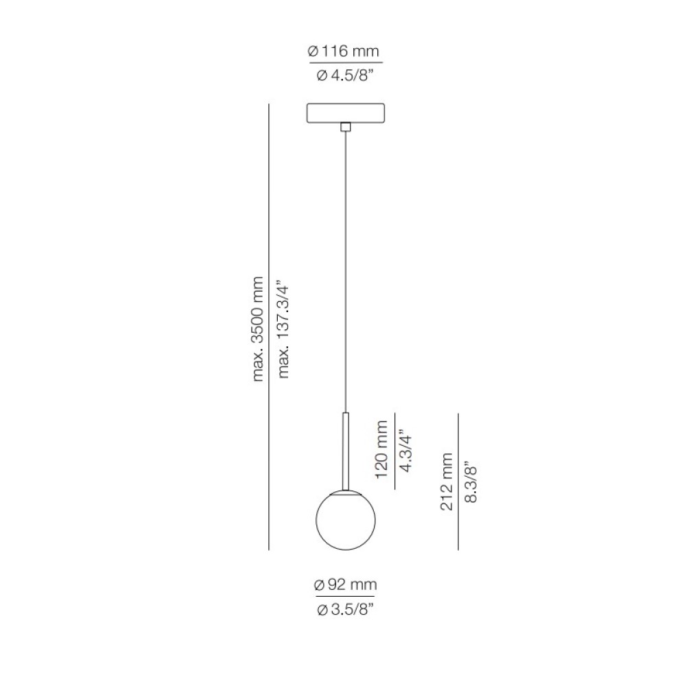 Alfi T-3744S Suspension Lamp