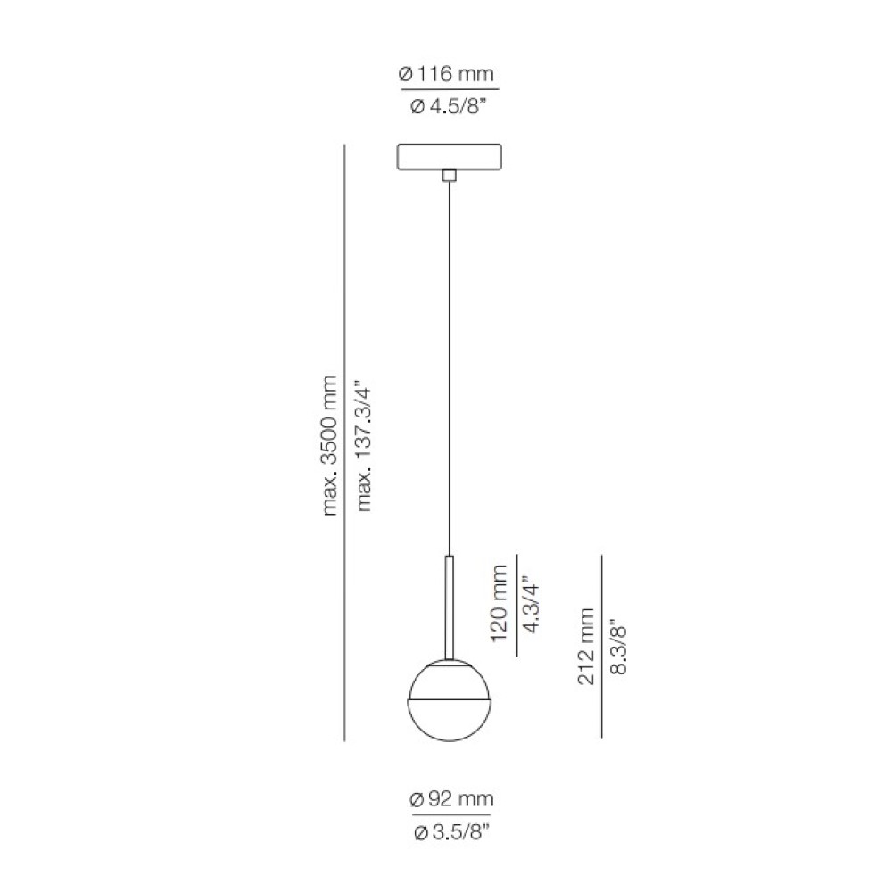 Alfi T-3744AS Suspension Lamp