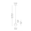 Alfi T-3744AR Recessed Suspension Lamp