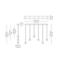 Alfi L120S.6A Suspension Lamp