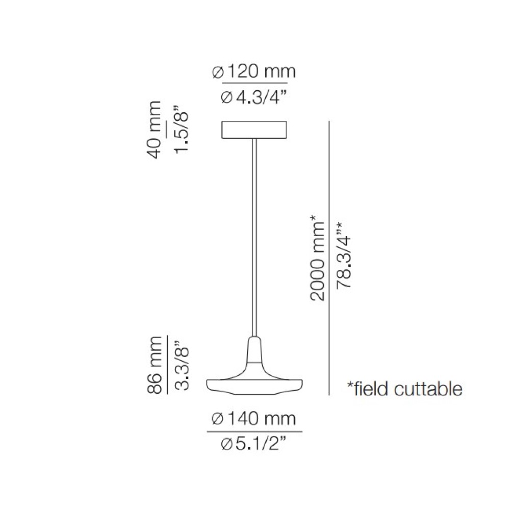 Button T-3302S Suspension Lamp