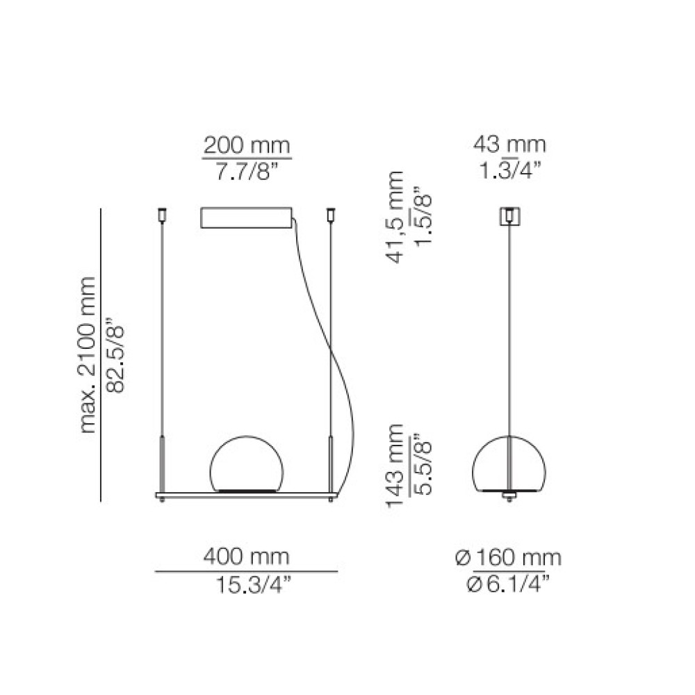 Circ T-3714S Suspension Lamp