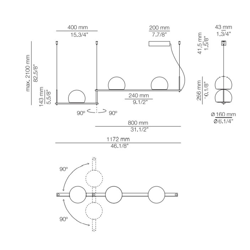 Circ T-3716S Suspension Lamp