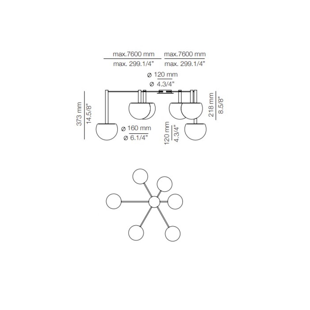 Circ R12.4S2M Ceiling Light