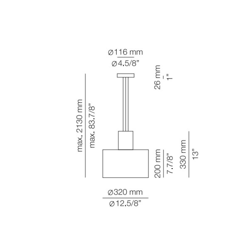 Cyls T-3905P Suspension Lamp