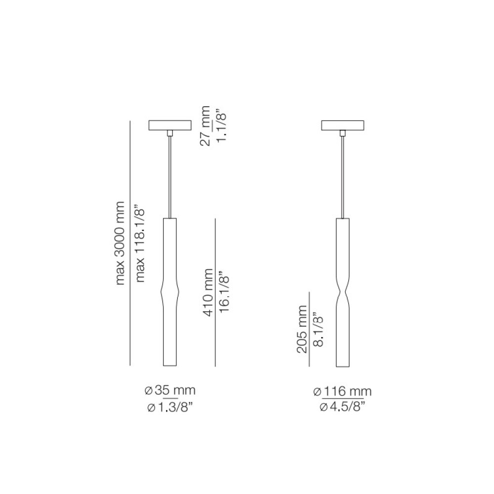 Flow T-3735S Suspension Lamp