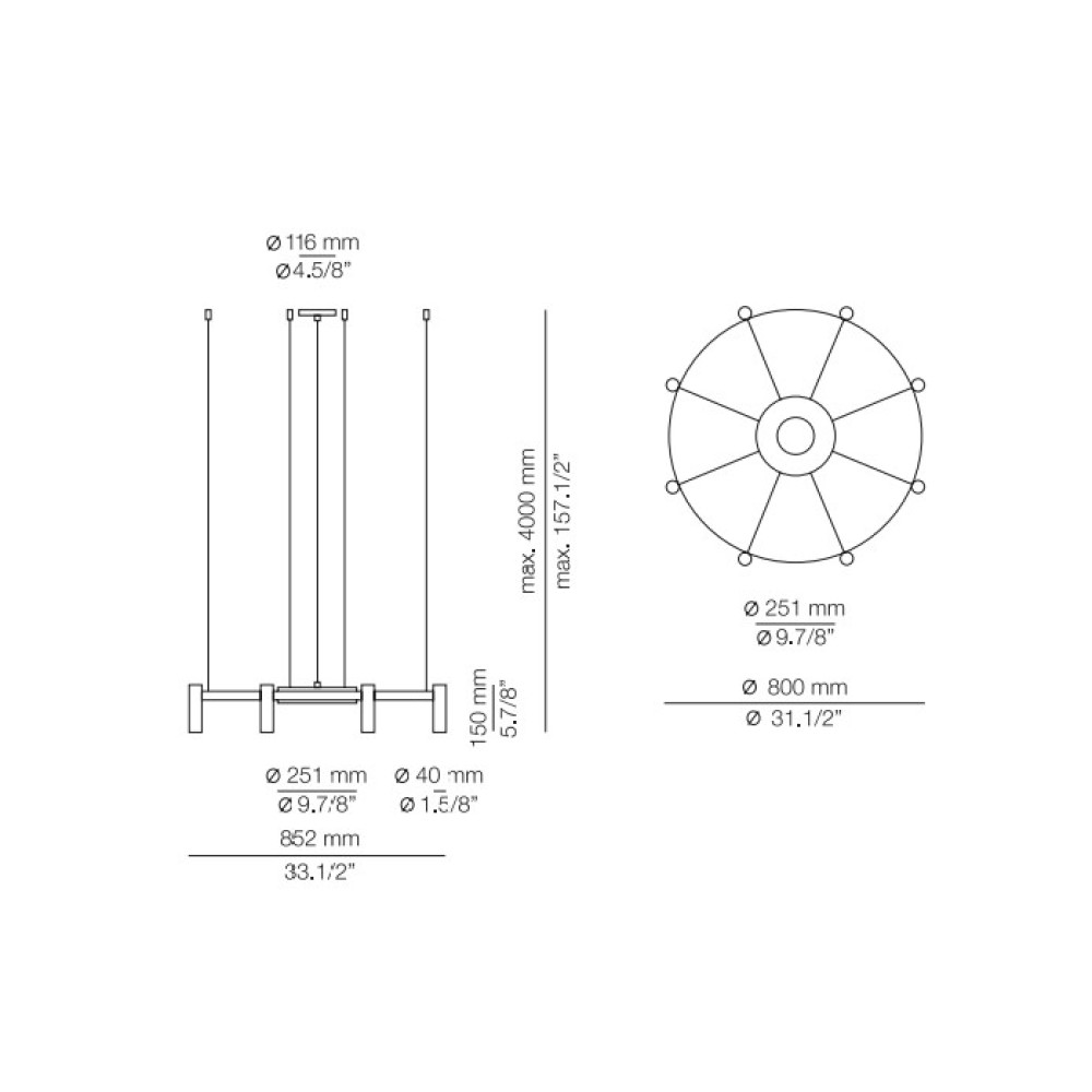 Laverd T-3805 Suspension Lamp