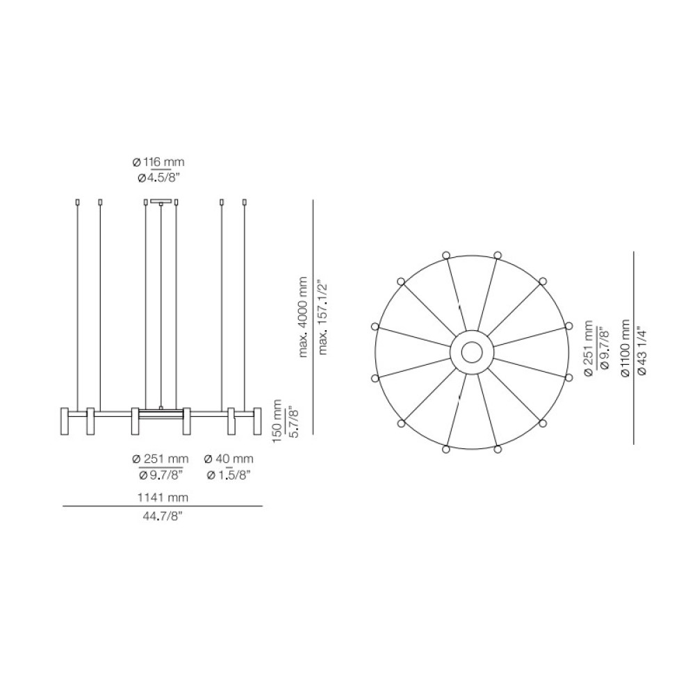 Laverd T-3806 Suspension Lamp