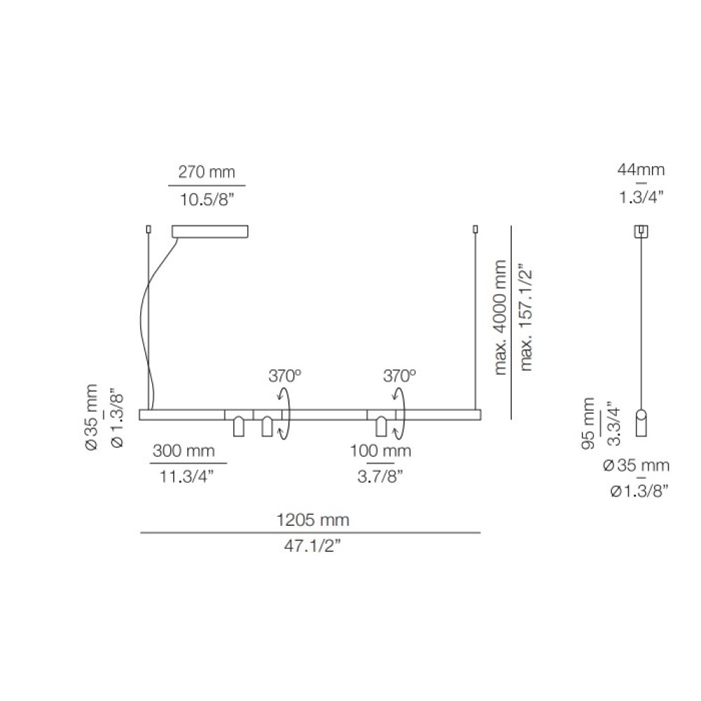 Morse T-3915S Suspension Lamp