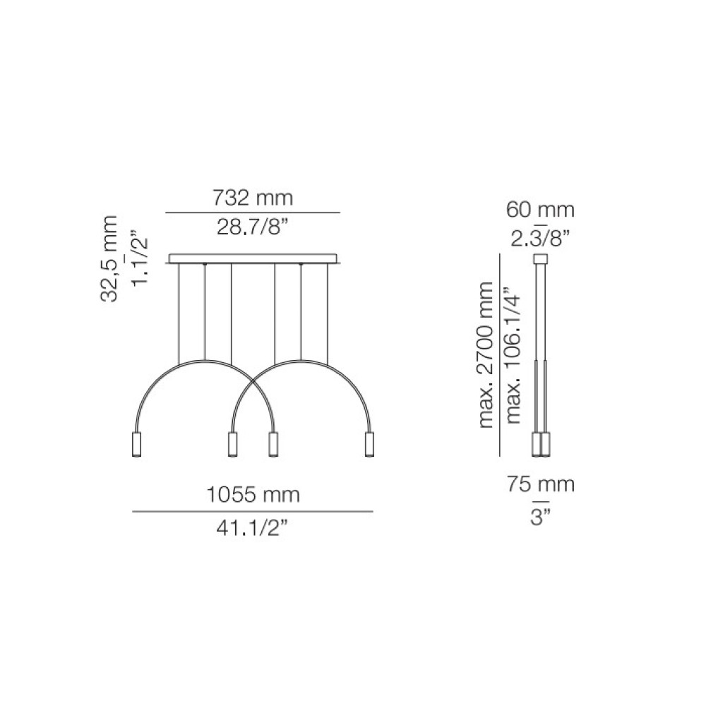 Volta L73S.2D Suspension Lamp