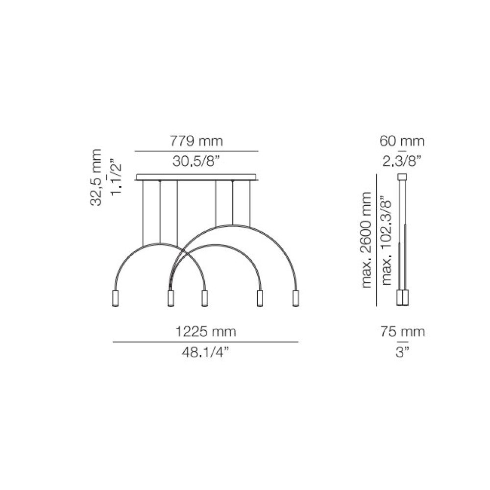 Volta L78S.1D1T Suspension Lamp