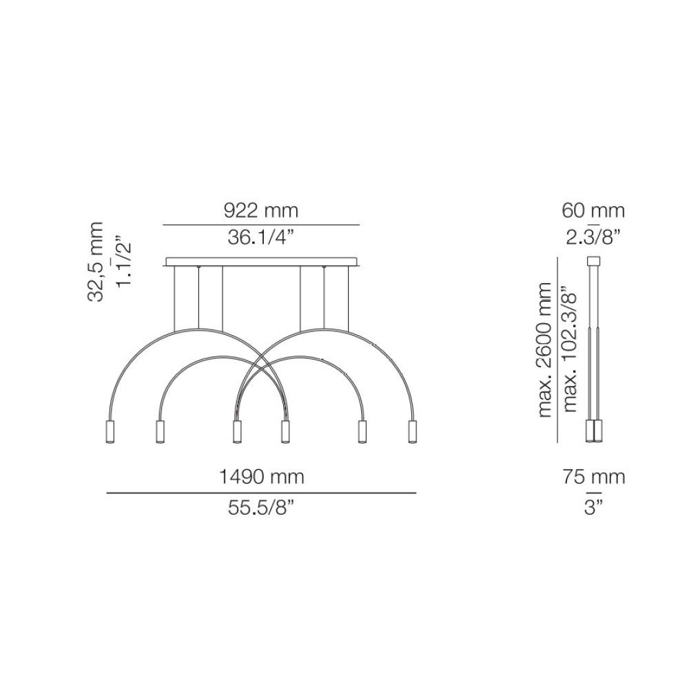 Volta L92S.2T Suspension Lamp