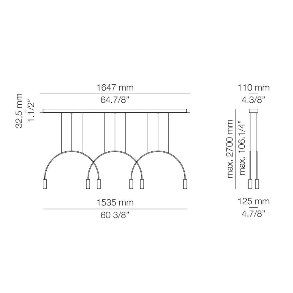 Volta L165S.3D Suspension Lamp