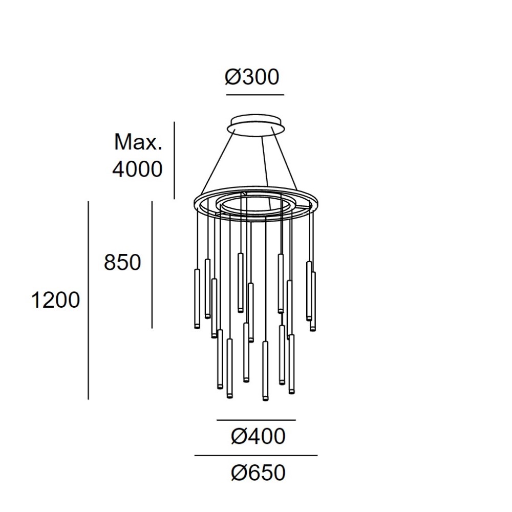 Candle 15 Chandelier