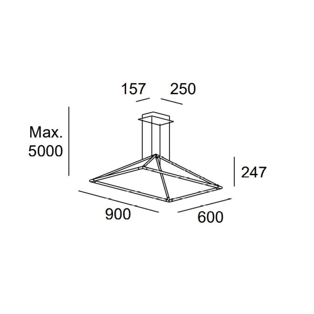 Tubs 900mm Suspension Lamp