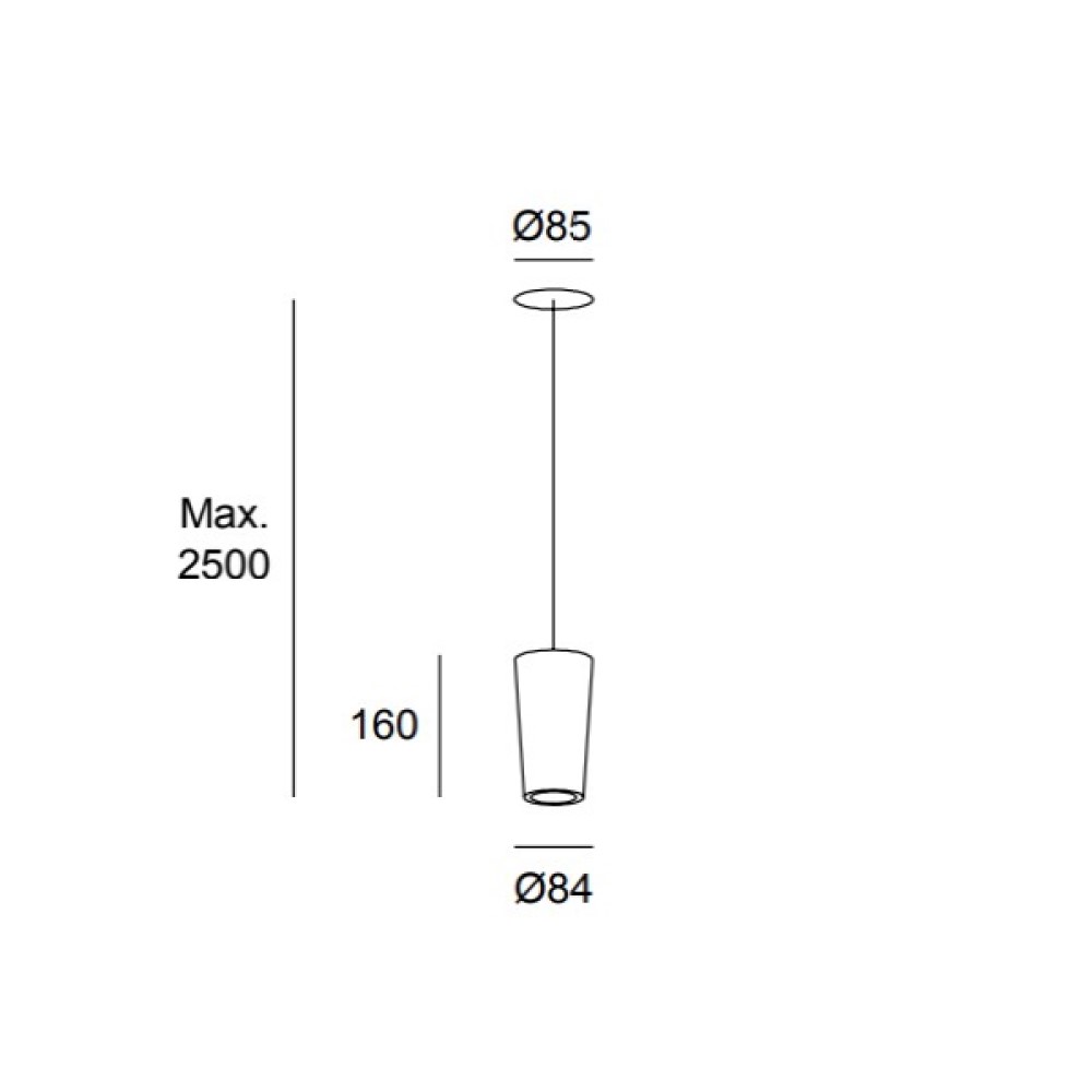 Catenaria Recessed Suspension Lamp