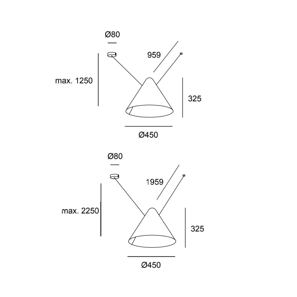 Super Attic V Suspension Lamp