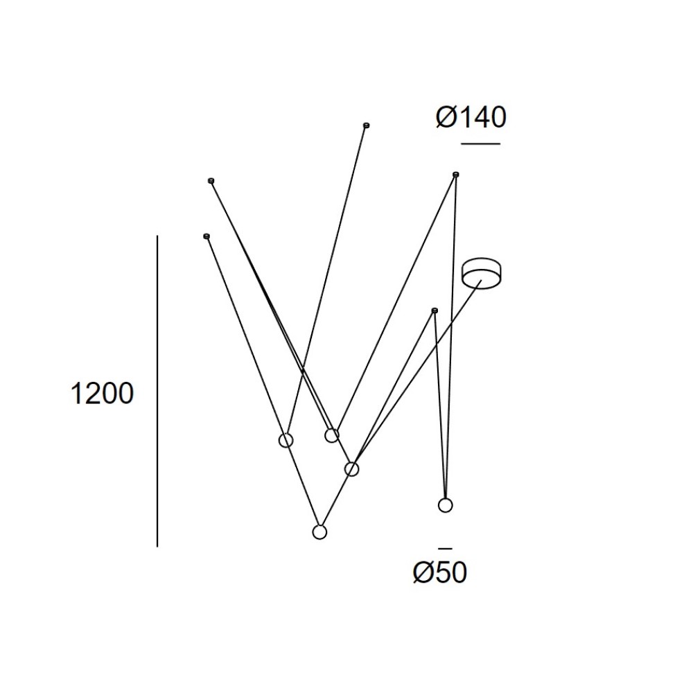 Punto Multiple Suspension Lamp