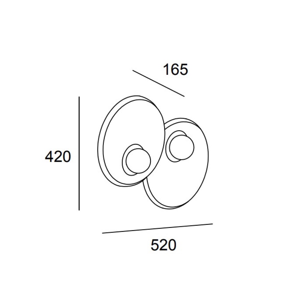 Trip Double Wall Light