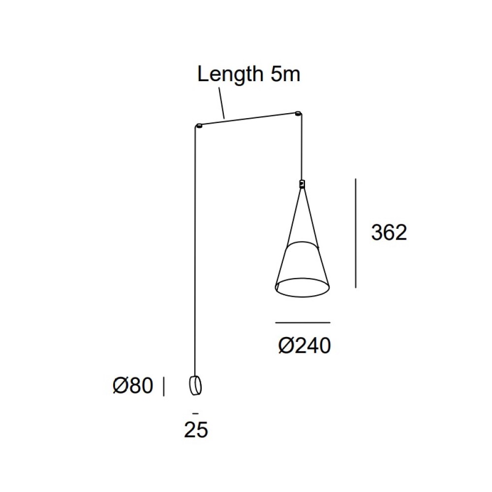 Attic Conic Shape Wall Light