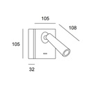 Gamma Square Wall Light