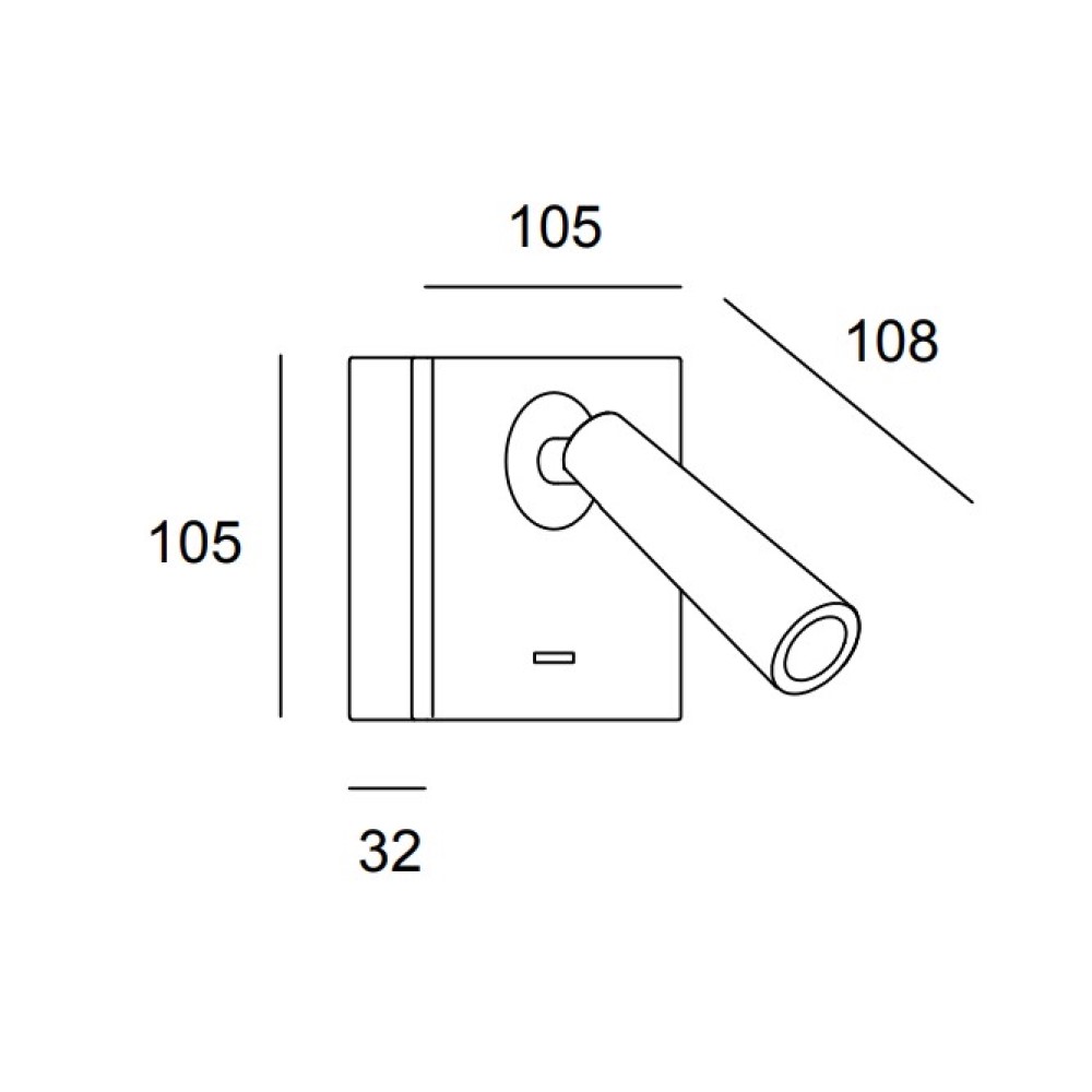 Gamma Square Wall Light