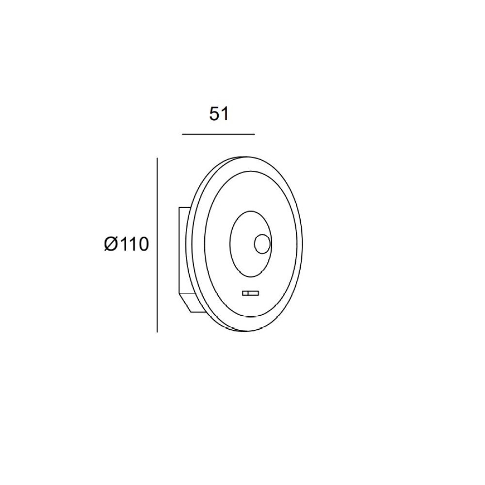 Radar Recessed Wall Light